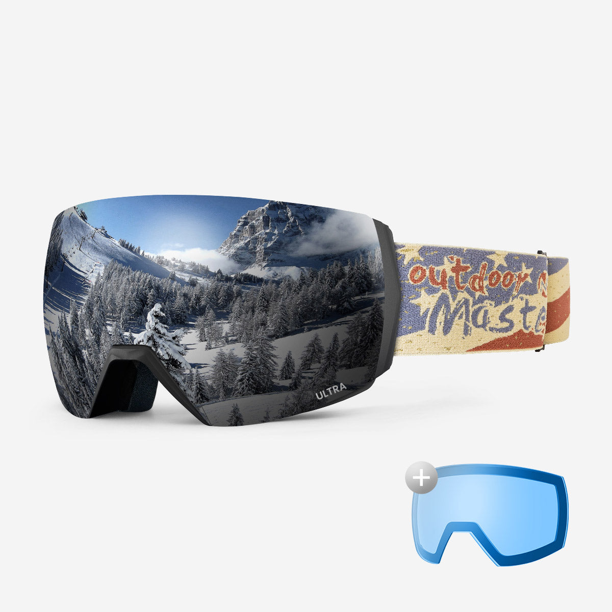 ULTRA Skibrille + Wechsel Linse Paket