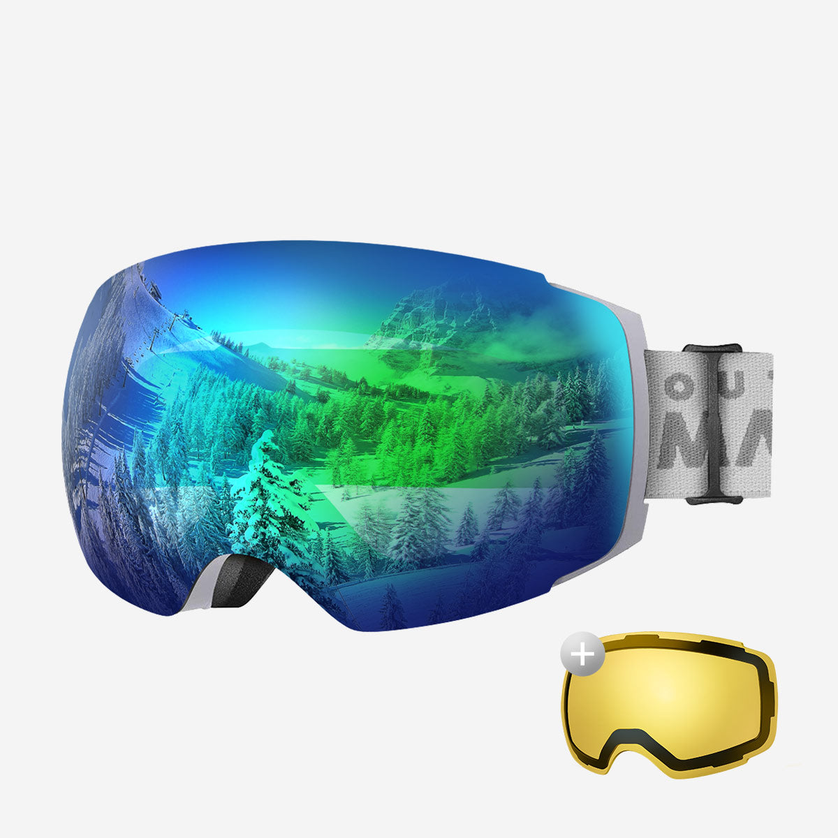 PRO Skibrille + Wechsel Linse Paket