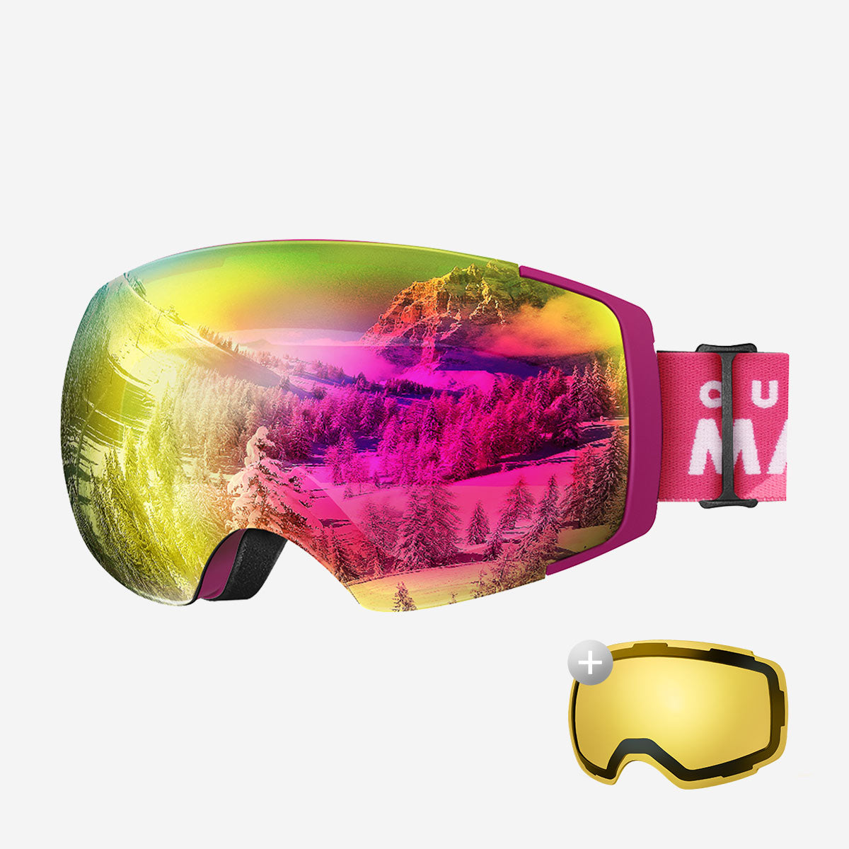 PRO Skibrille + Wechsel Linse Paket