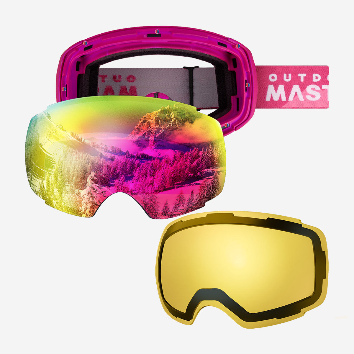 PRO Skibrille + Wechsel Linse Paket