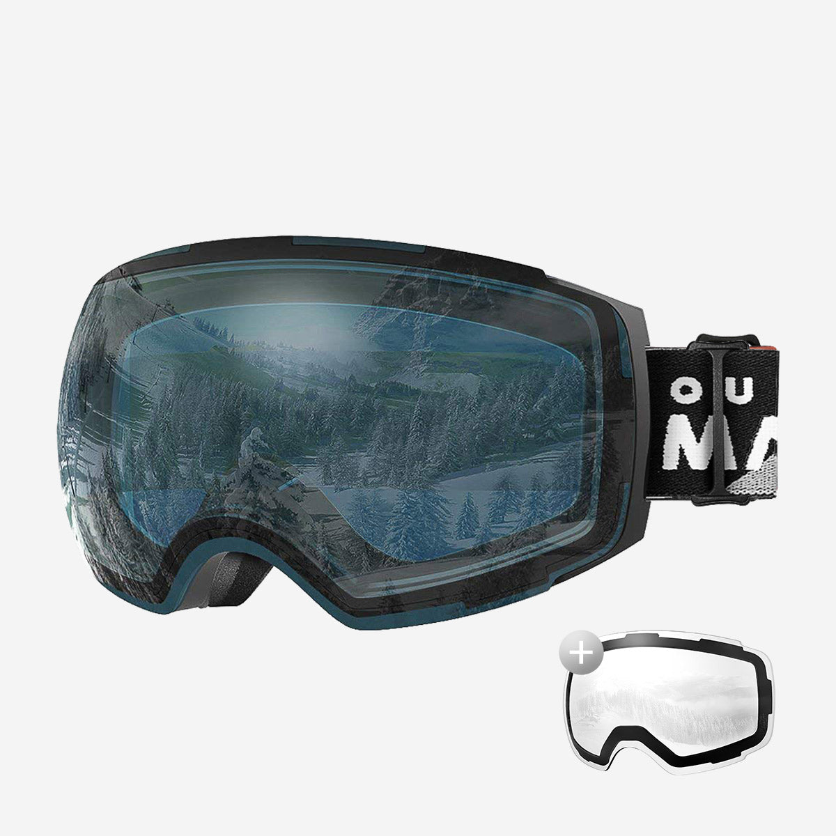 PRO Skibrille + Wechsel Linse Paket