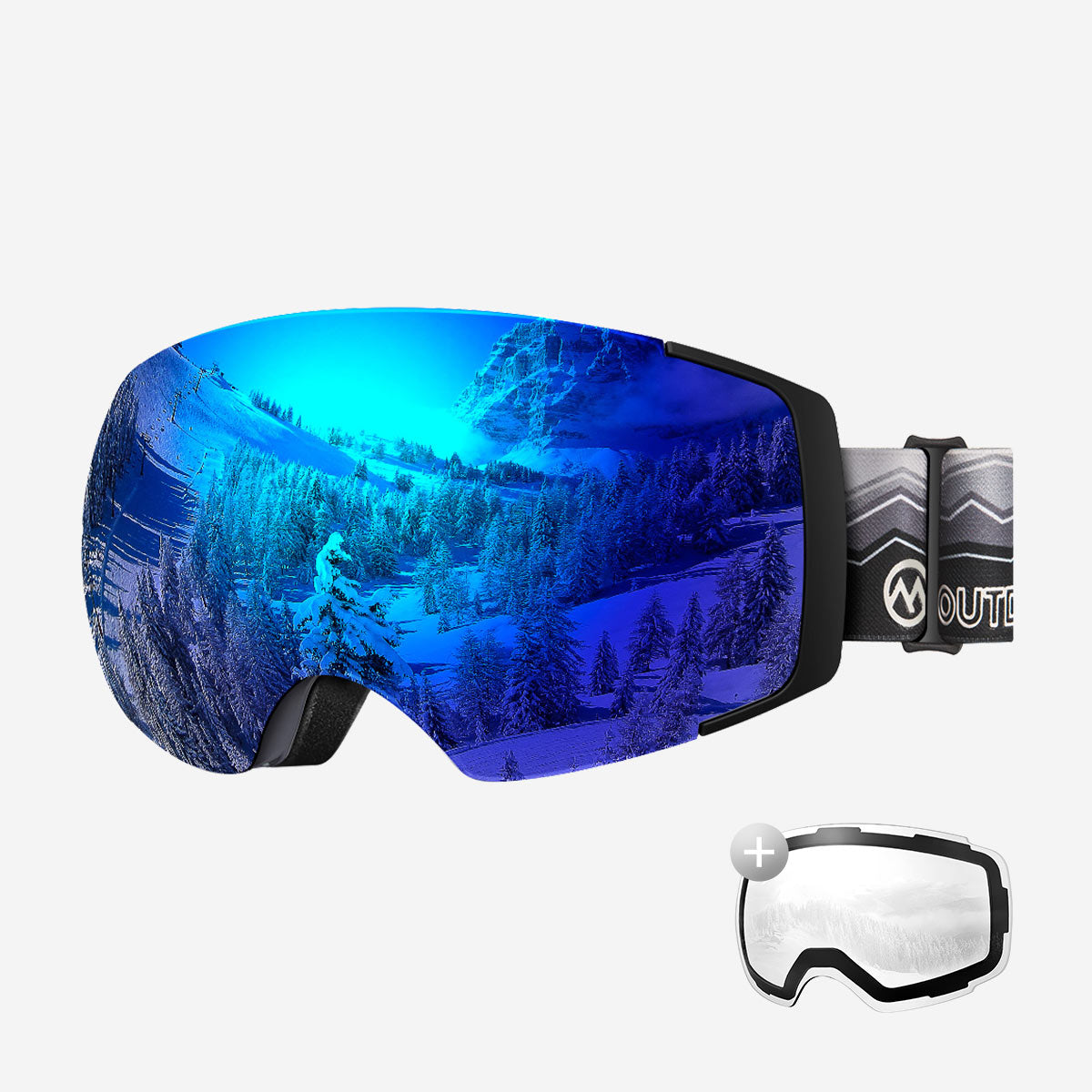 PRO Skibrille + Wechsel Linse Paket