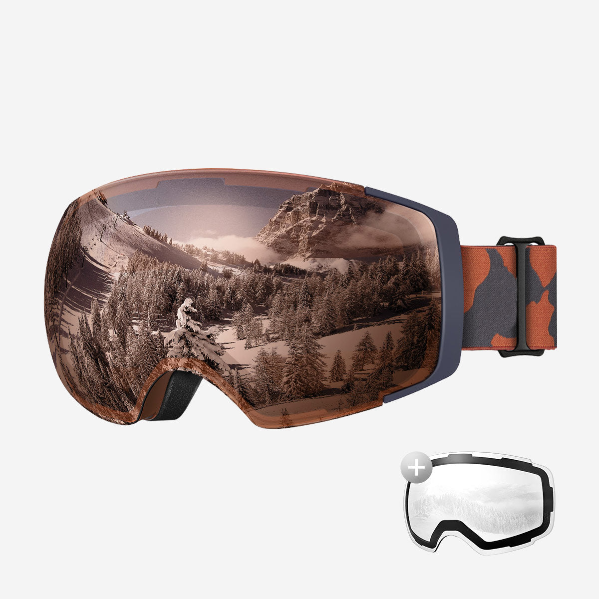 PRO Skibrille + Wechsel Linse Paket