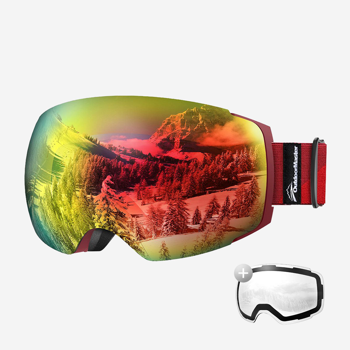 PRO Skibrille + Wechsel Linse Paket