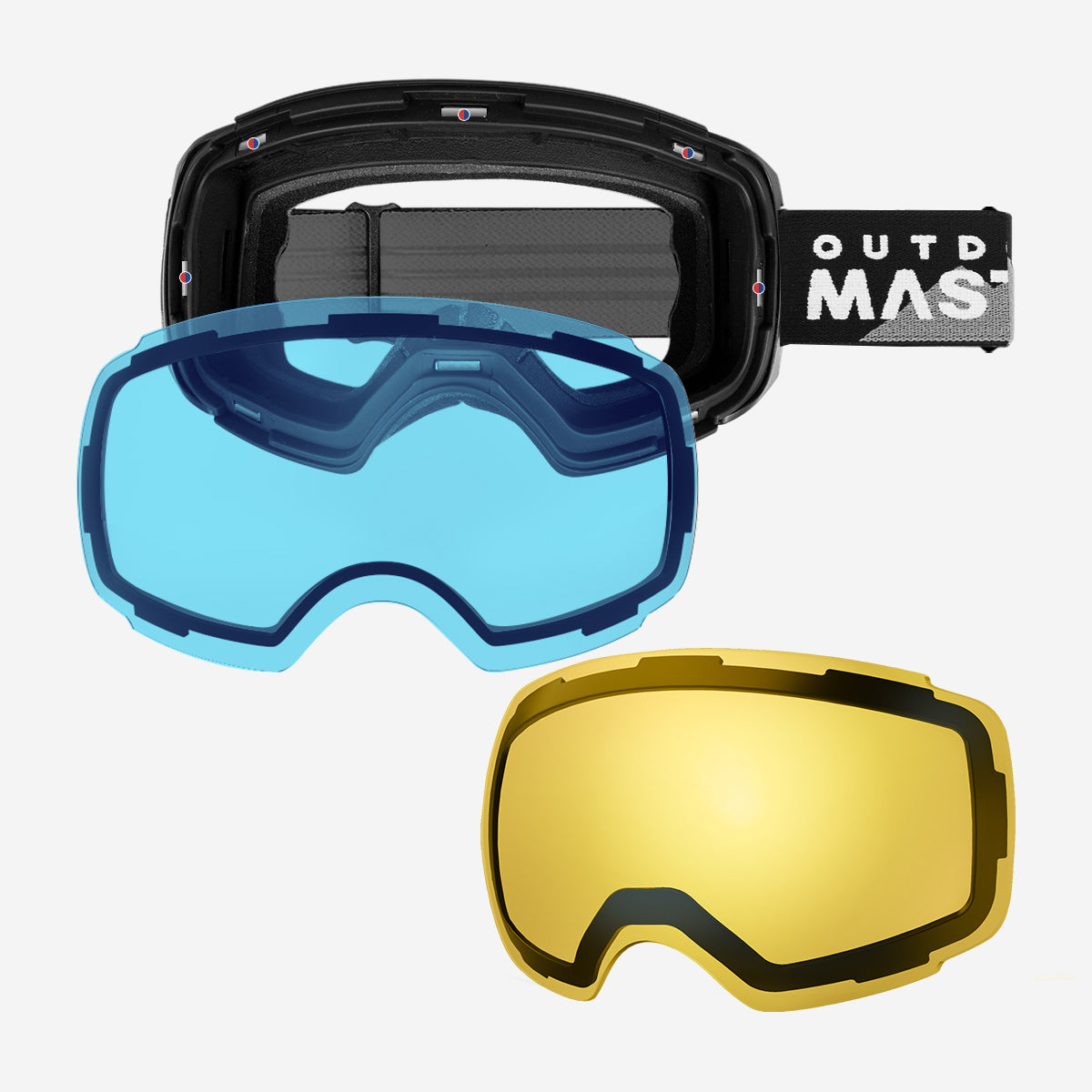 PRO Skibrille + Wechsel Linse Paket