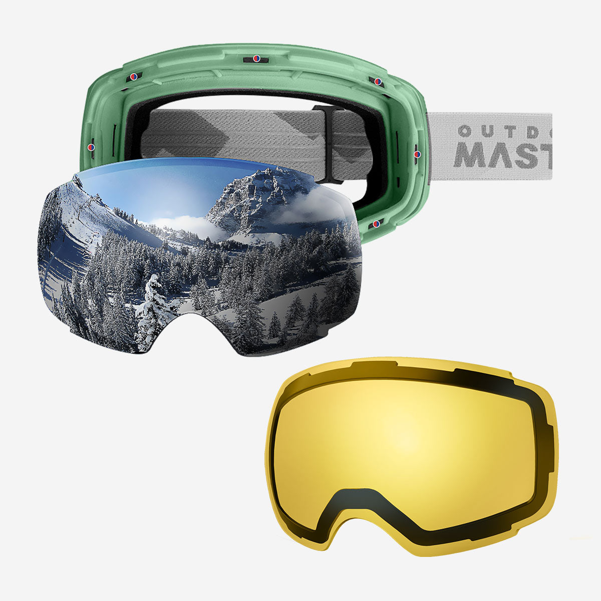 PRO Skibrille + Wechsel Linse Paket