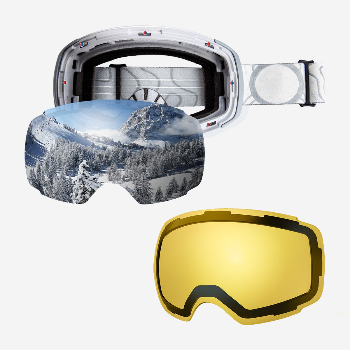 PRO Skibrille + Wechsel Linse Paket