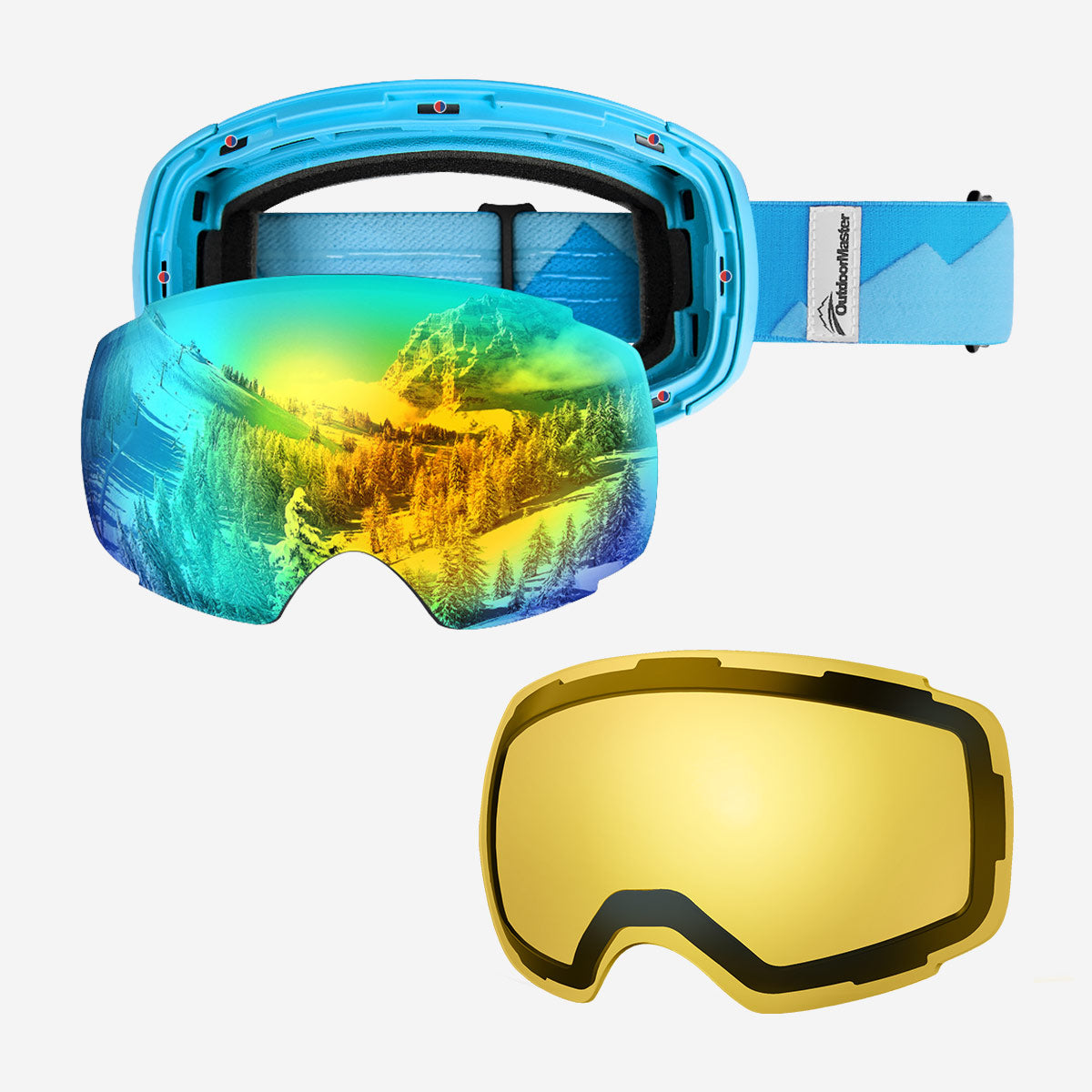 PRO Skibrille + Wechsel Linse Paket