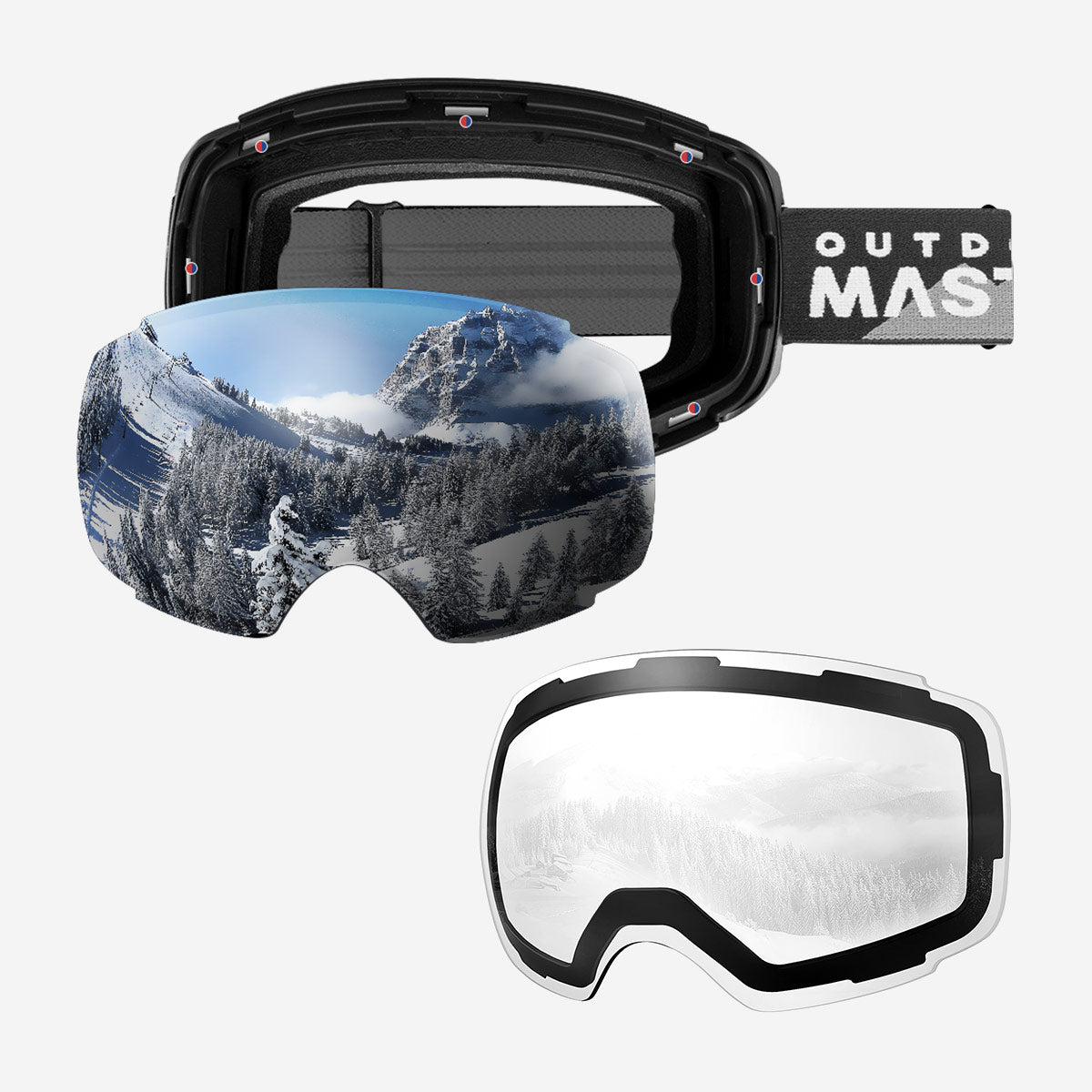 PRO Skibrille + Wechsel Linse Paket