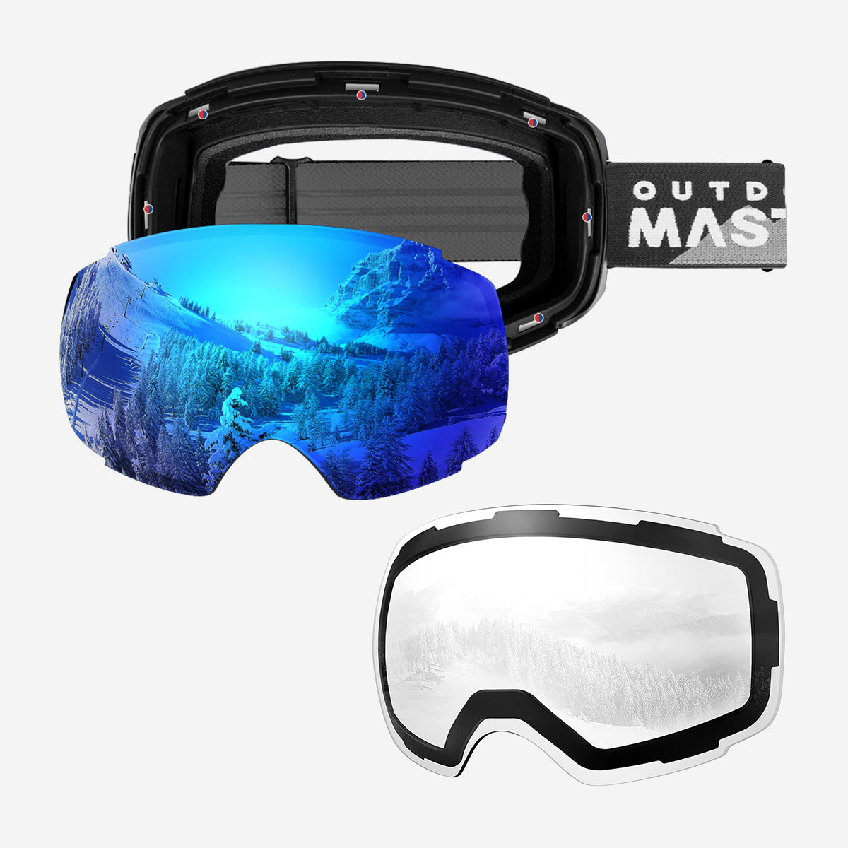 PRO Skibrille + Wechsel Linse Paket