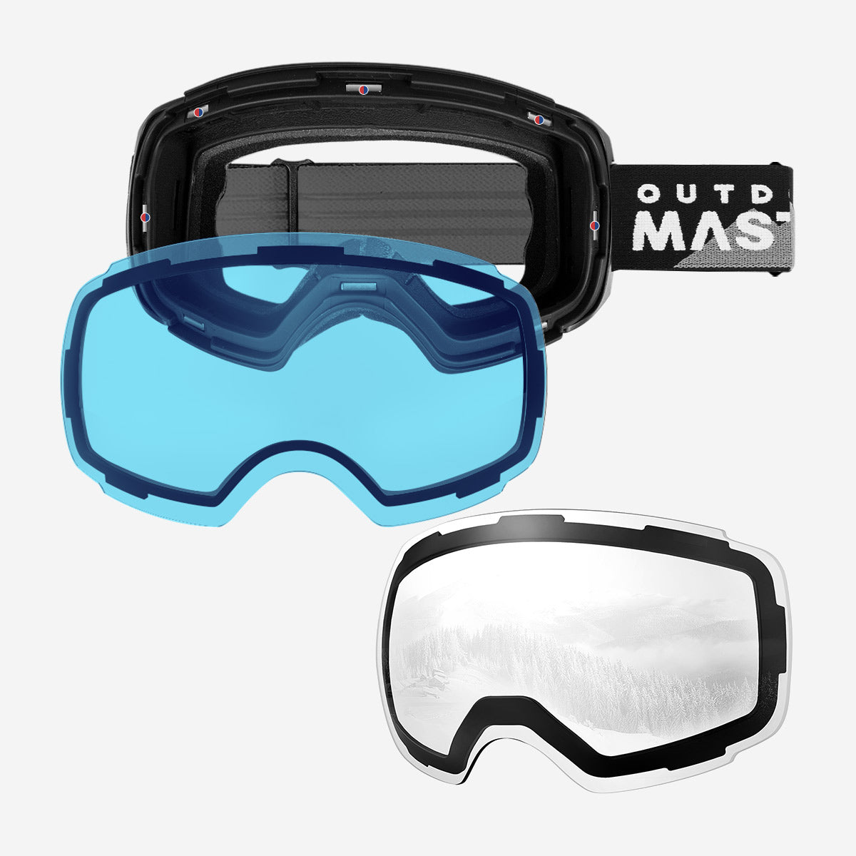 PRO Skibrille + Wechsel Linse Paket