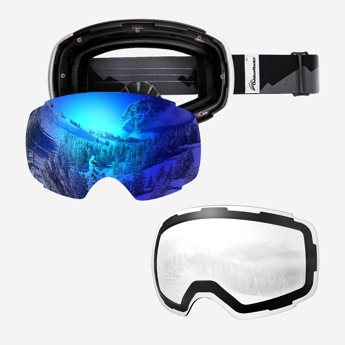 PRO Skibrille + Wechsel Linse Paket