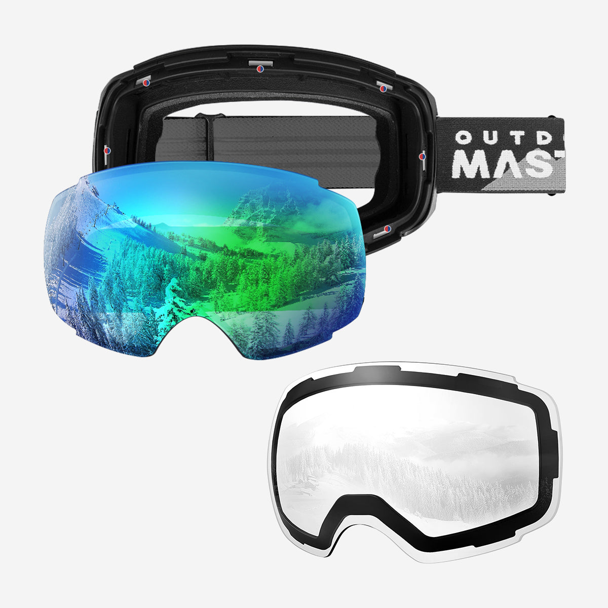 PRO Skibrille + Wechsel Linse Paket