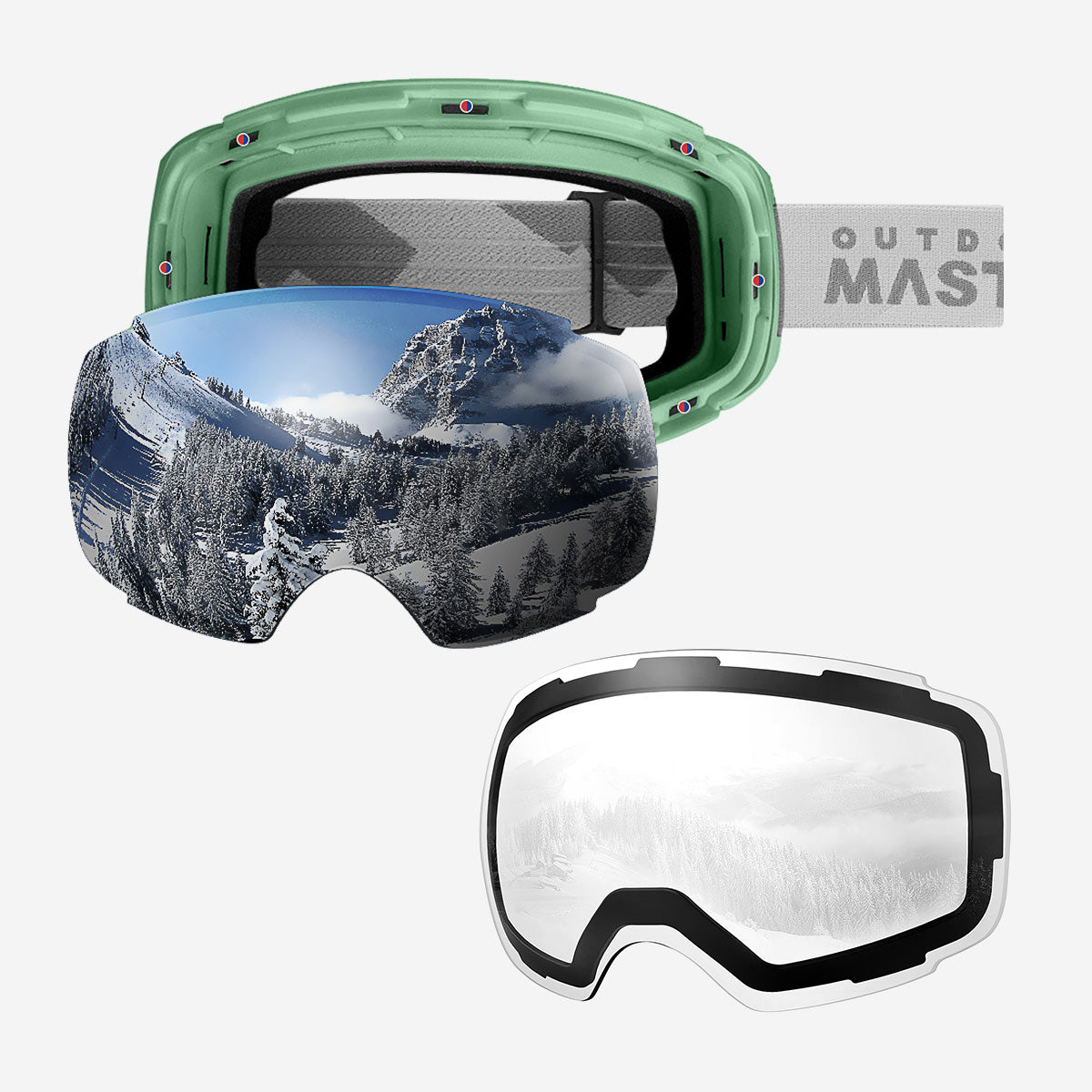 PRO Skibrille + Wechsel Linse Paket