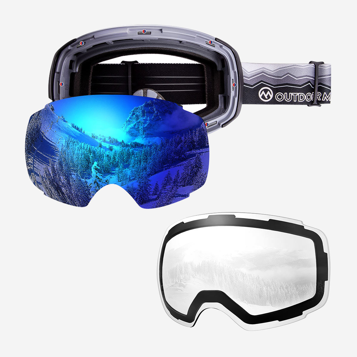 PRO Skibrille + Wechsel Linse Paket