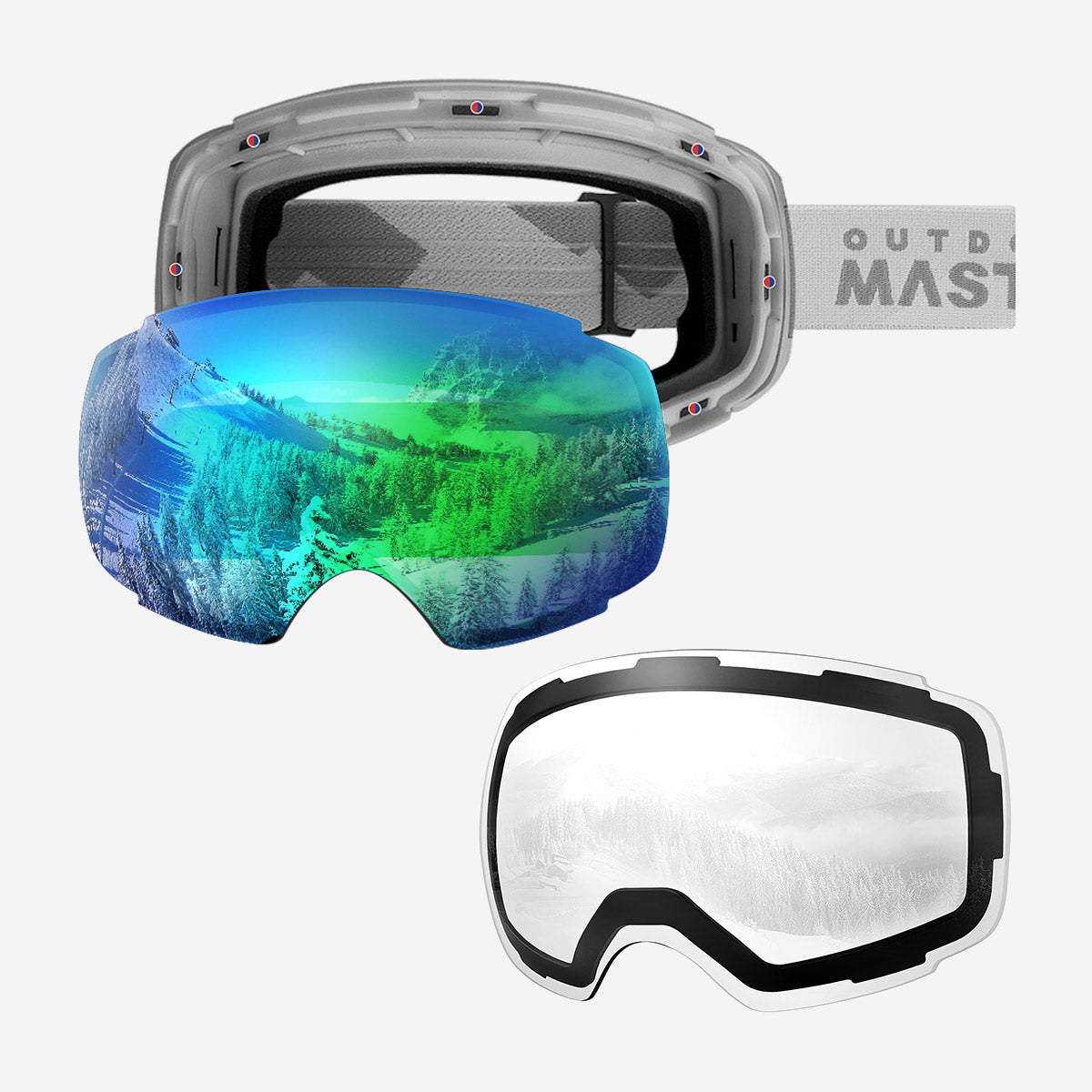 PRO Skibrille + Wechsel Linse Paket