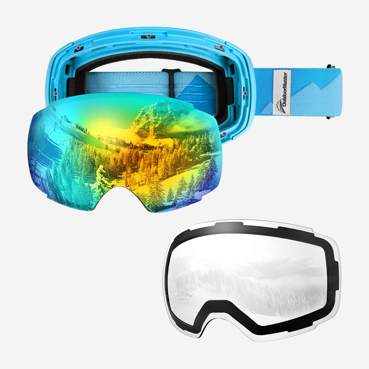 PRO Skibrille + Wechsel Linse Paket