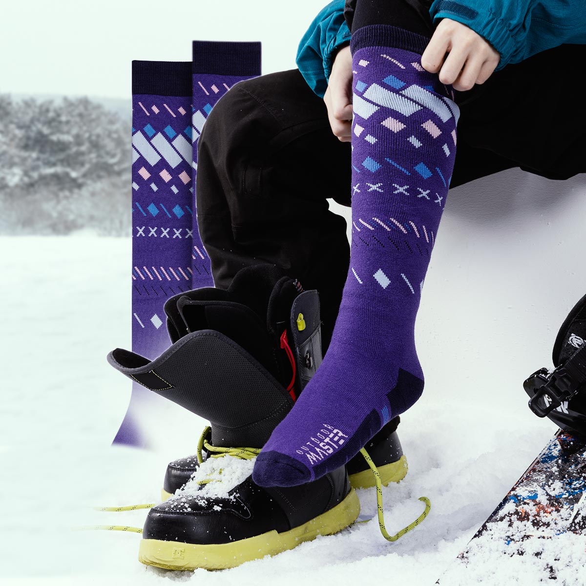 Snowboard Socken