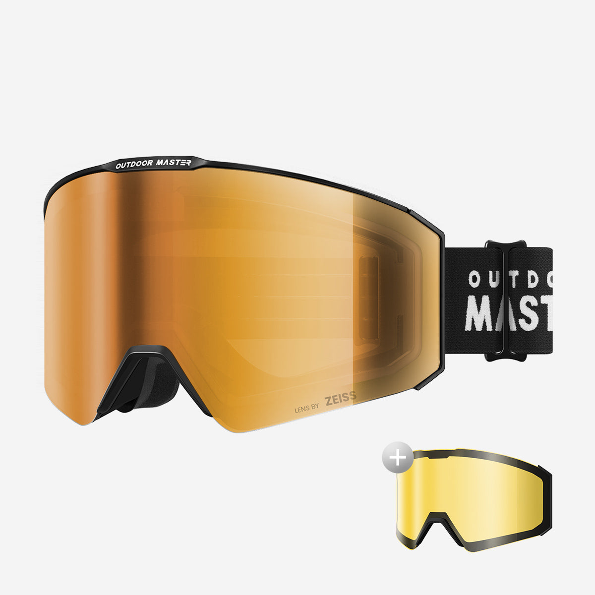 FALCON Zylindrische Zeiss-Linse Skibrille