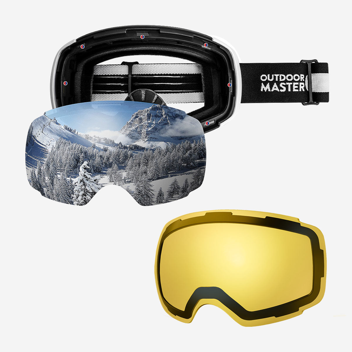 PRO Skibrille + Wechsel Linse Paket