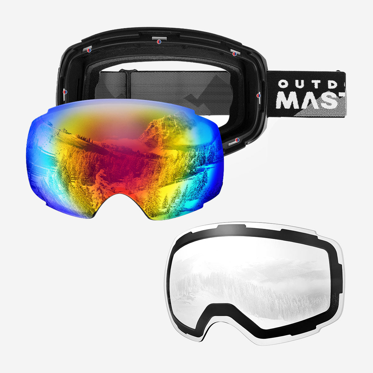 PRO Skibrille + Wechsel Linse Paket