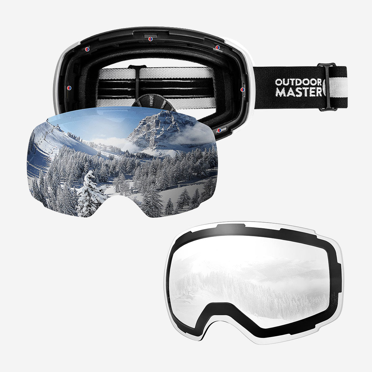 PRO Skibrille + Wechsel Linse Paket