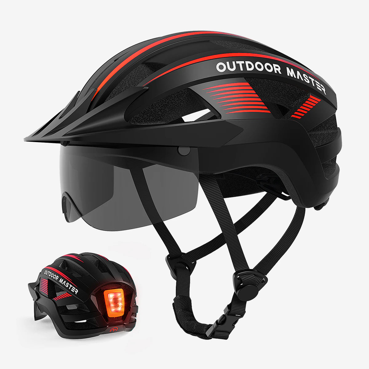 RHINO Urban Fahrradhelm mit LED-Rücklicht | CPSC & ASTM zertifiziert