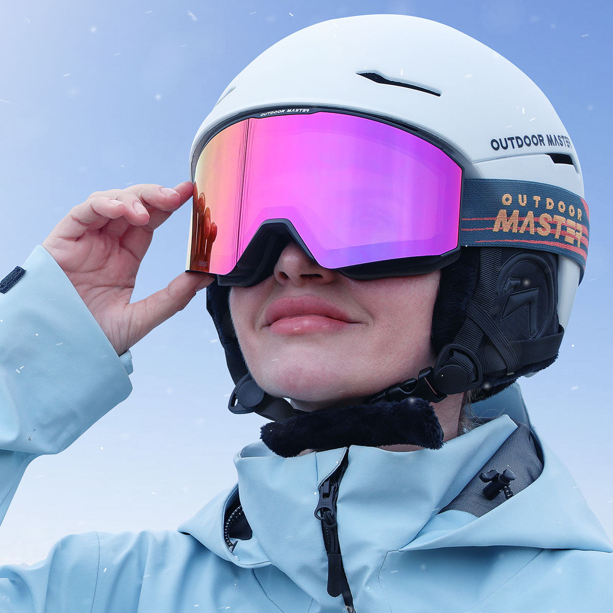 Asiatische Passform FALCON Skibrille Zylindrische ZEISS Linse