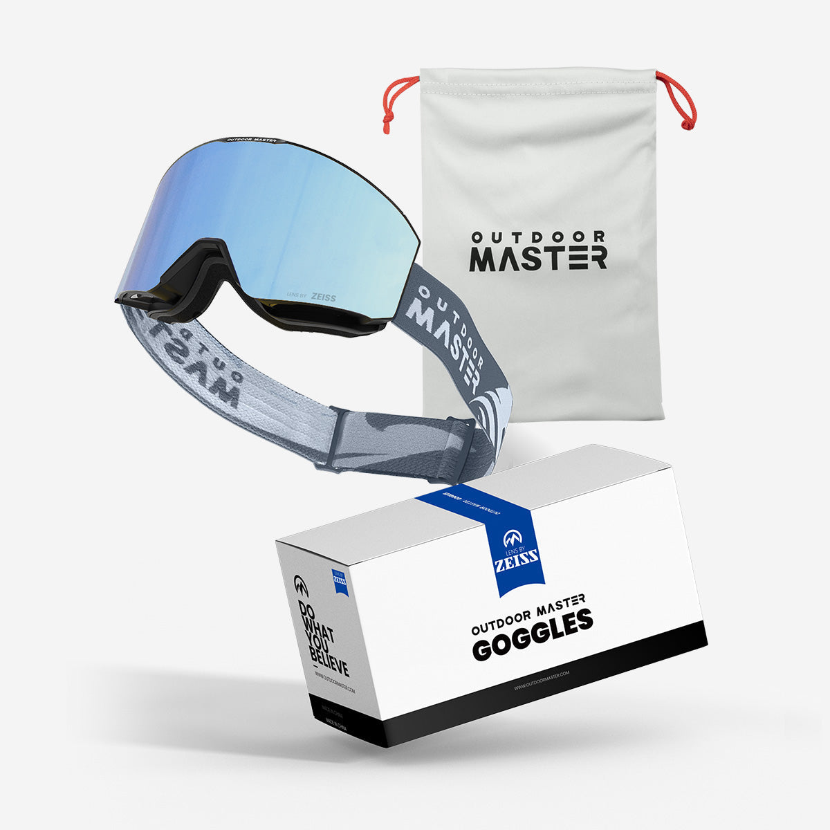 FALCON Custom Skibrille ZEISS Linse + Rahmen & Band