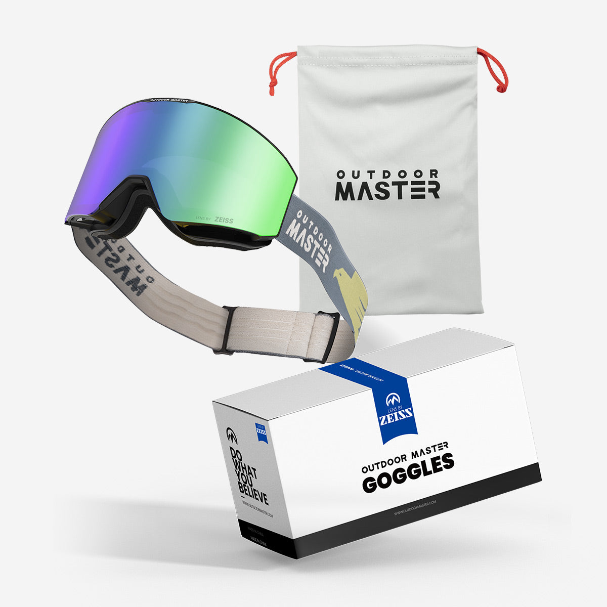 FALCON Custom Skibrille ZEISS Linse + Rahmen & Band
