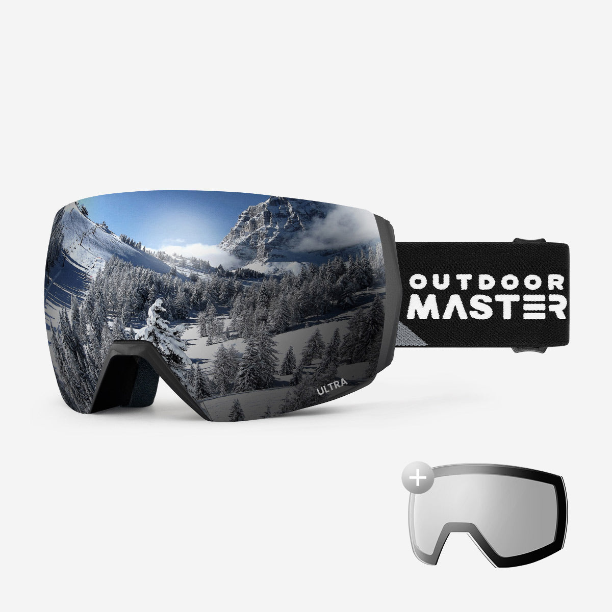 ULTRA Skibrille + Wechsel Linse Paket