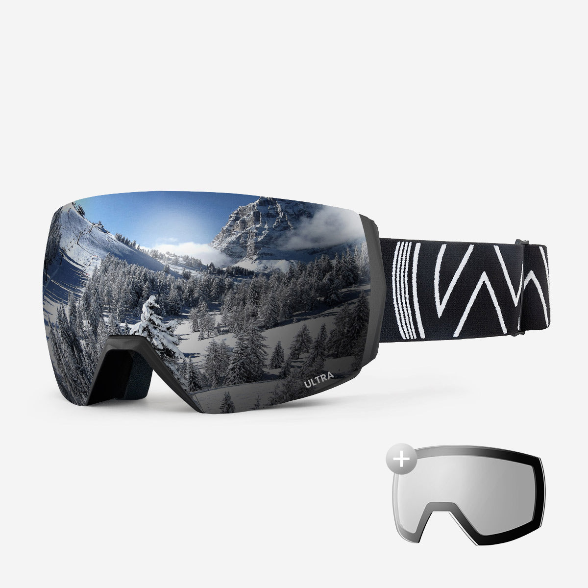 ULTRA Skibrille + Wechsel Linse Paket