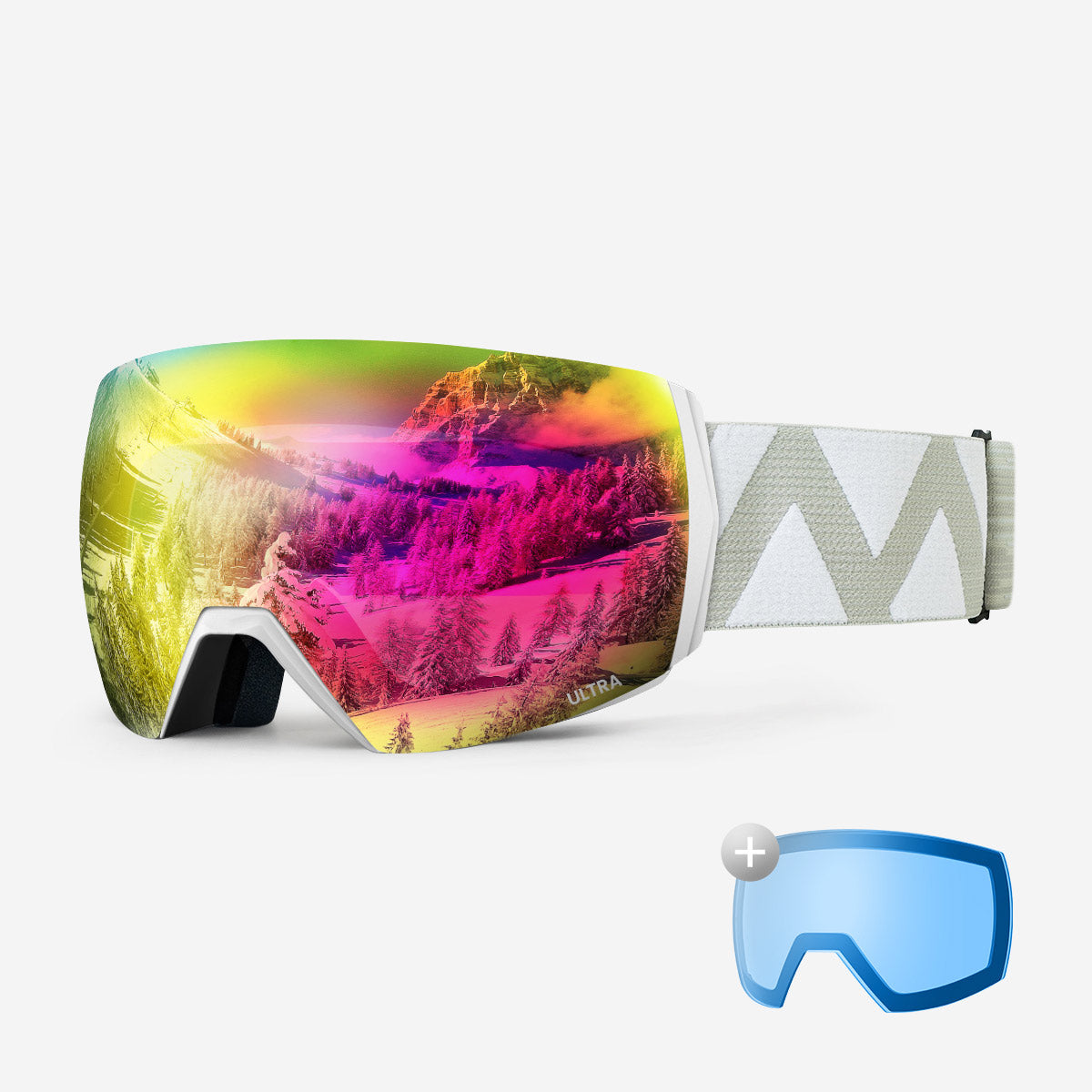 ULTRA Skibrille + Wechsel Linse Paket