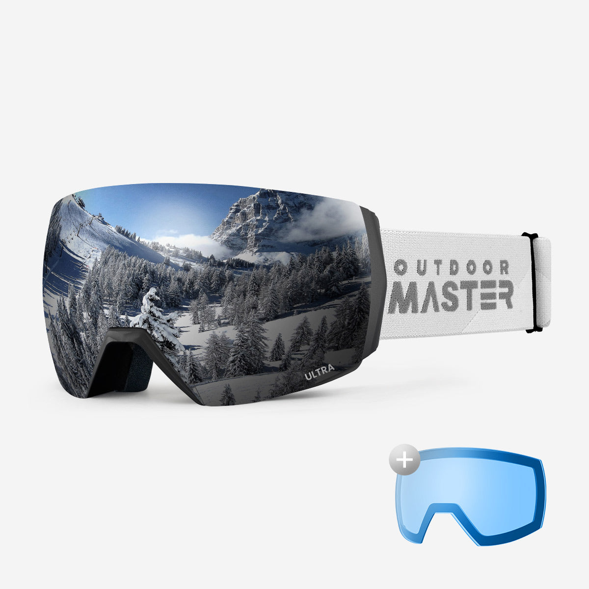 ULTRA Skibrille + Wechsel Linse Paket