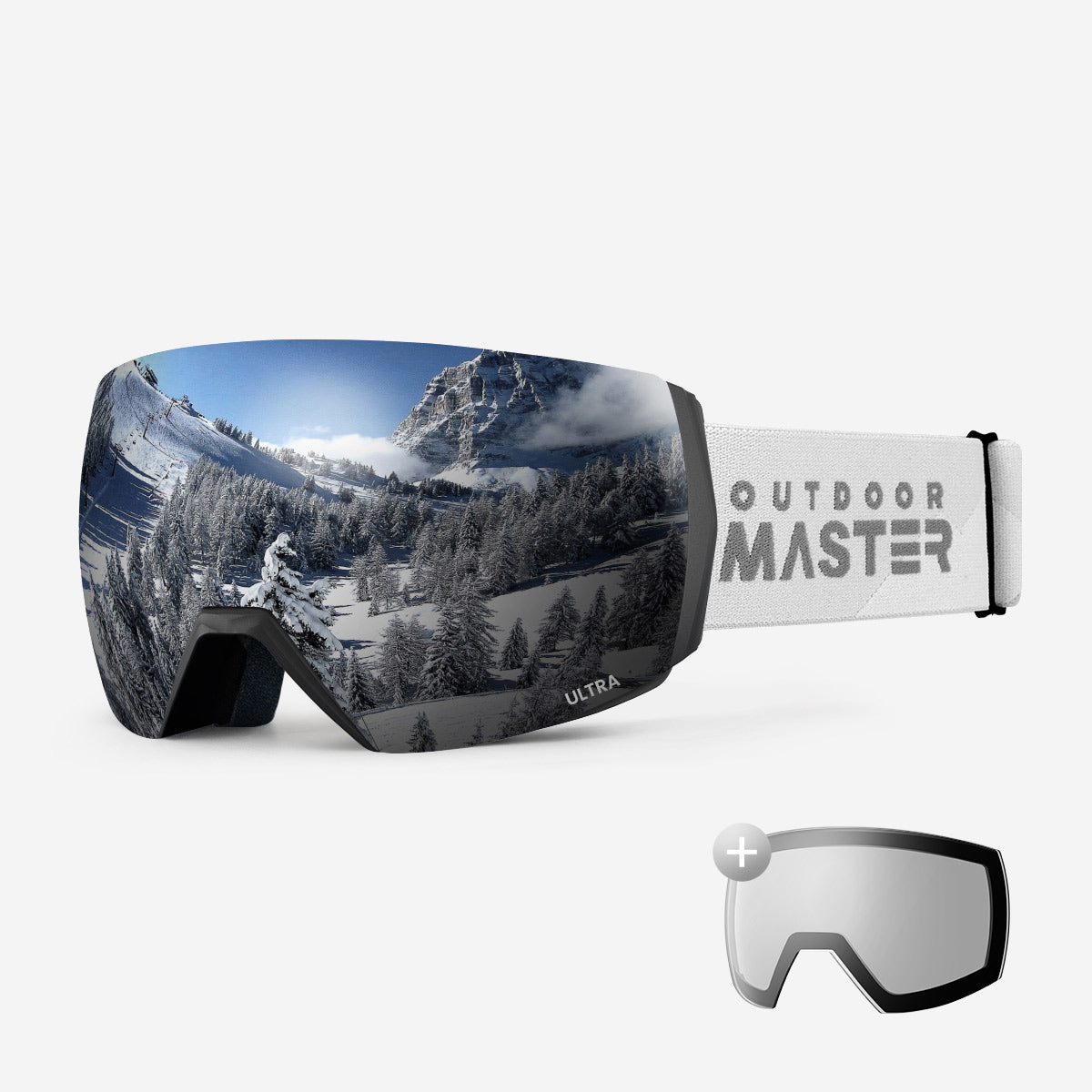 ULTRA Skibrille + Wechsel Linse Paket