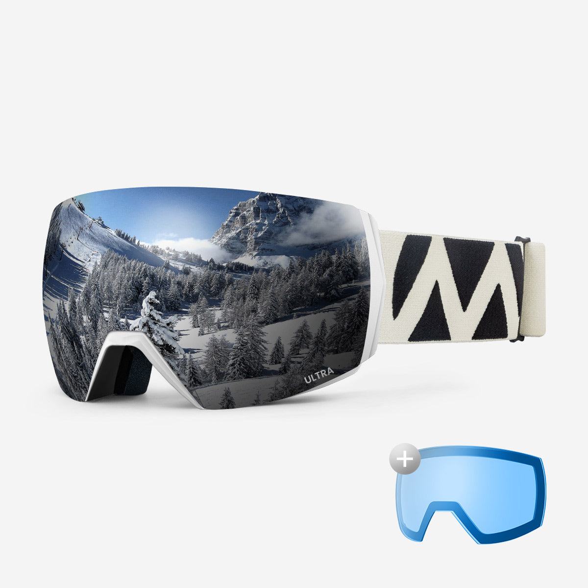 ULTRA Skibrille + Wechsel Linse Paket