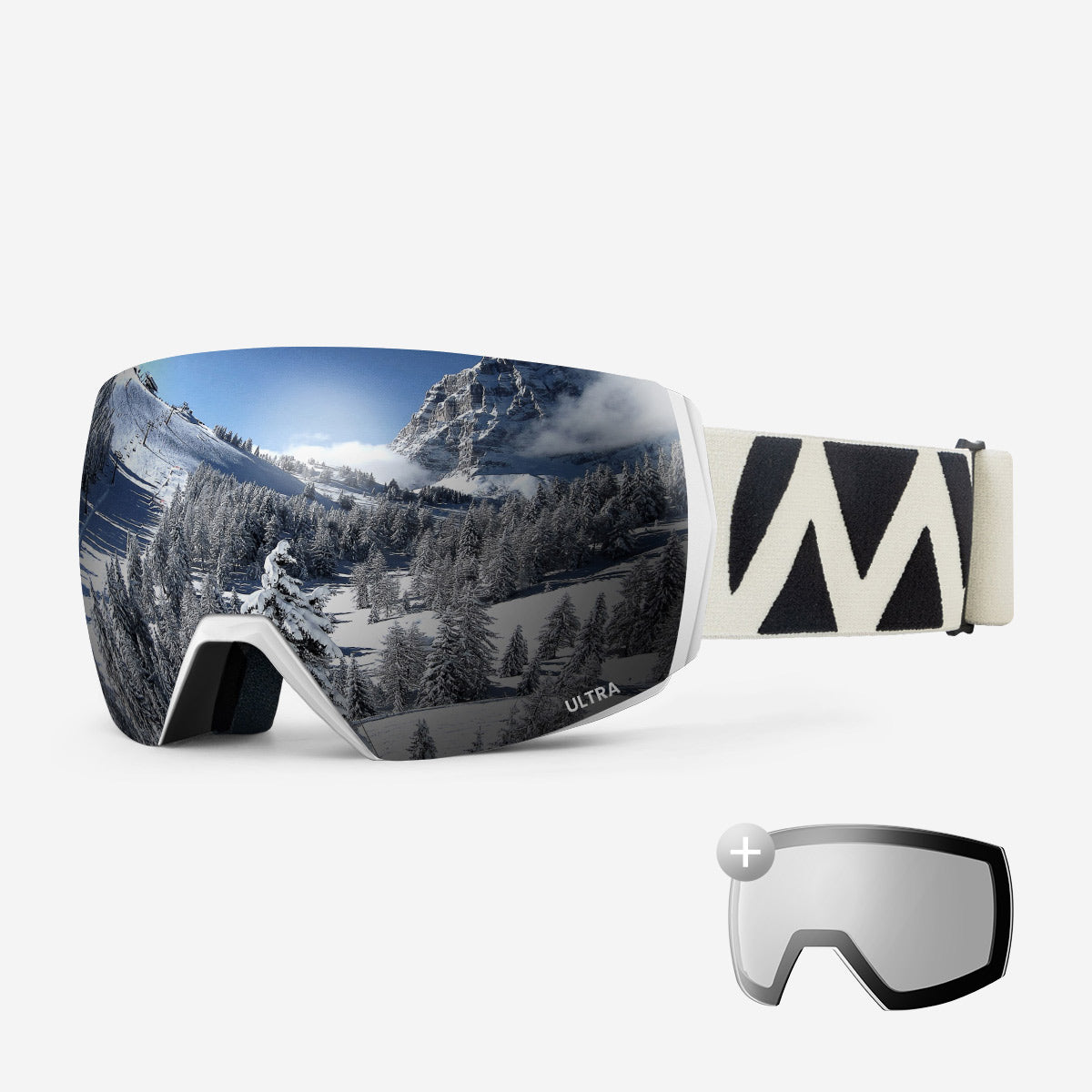 ULTRA Skibrille + Wechsel Linse Paket