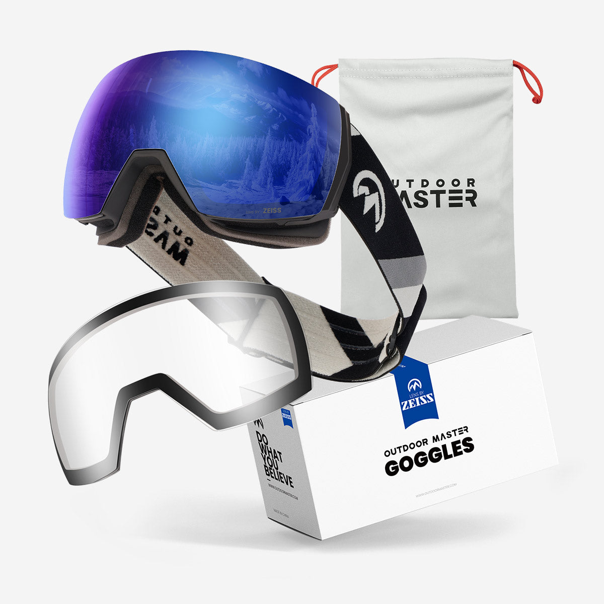 ULTRA Zeiss Skibrille + Wechsel Linse Paket