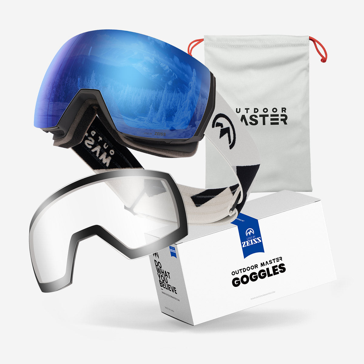 ULTRA Zeiss Skibrille + Wechsel Linse Paket