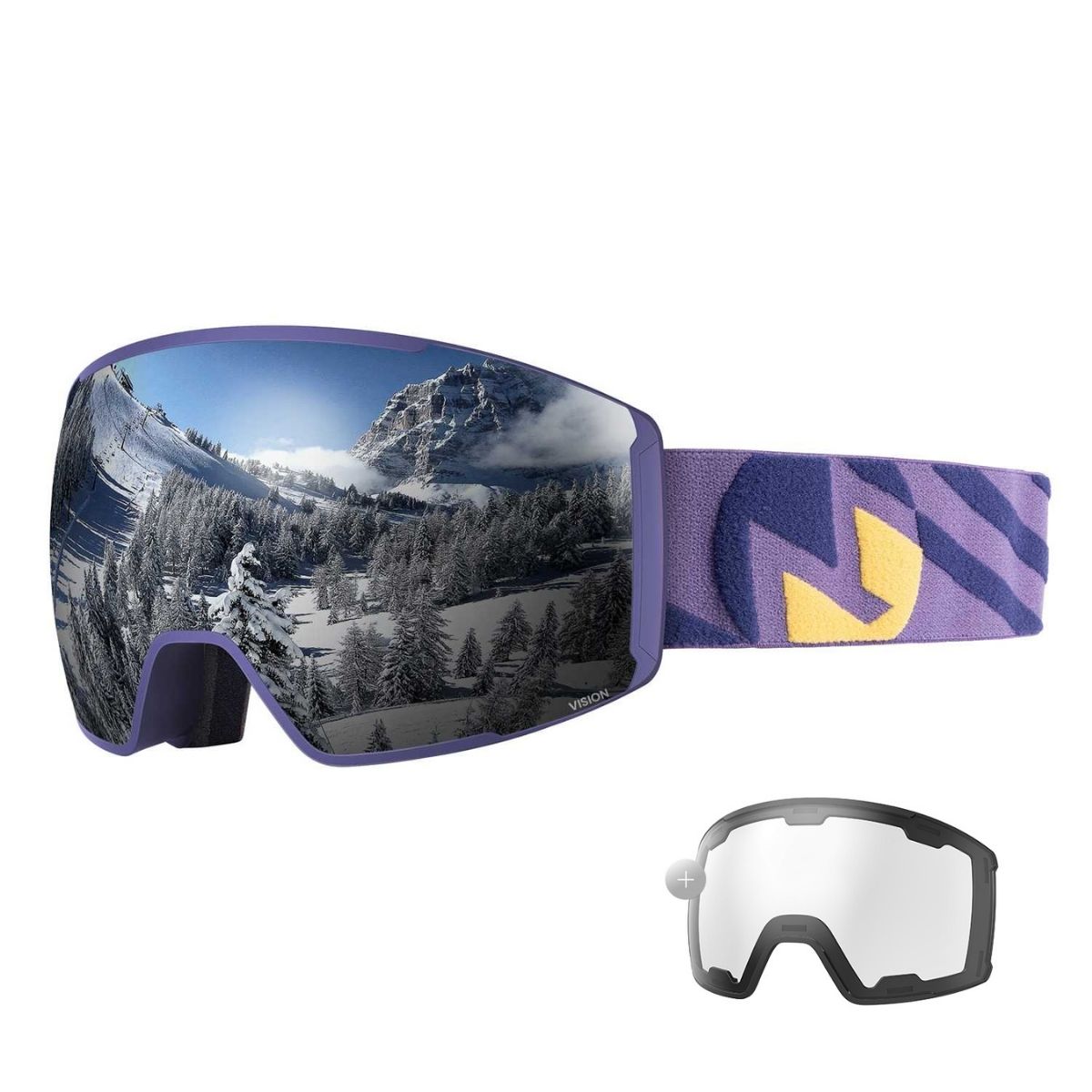 VISION Skibrille + Wechsel Linse Paket