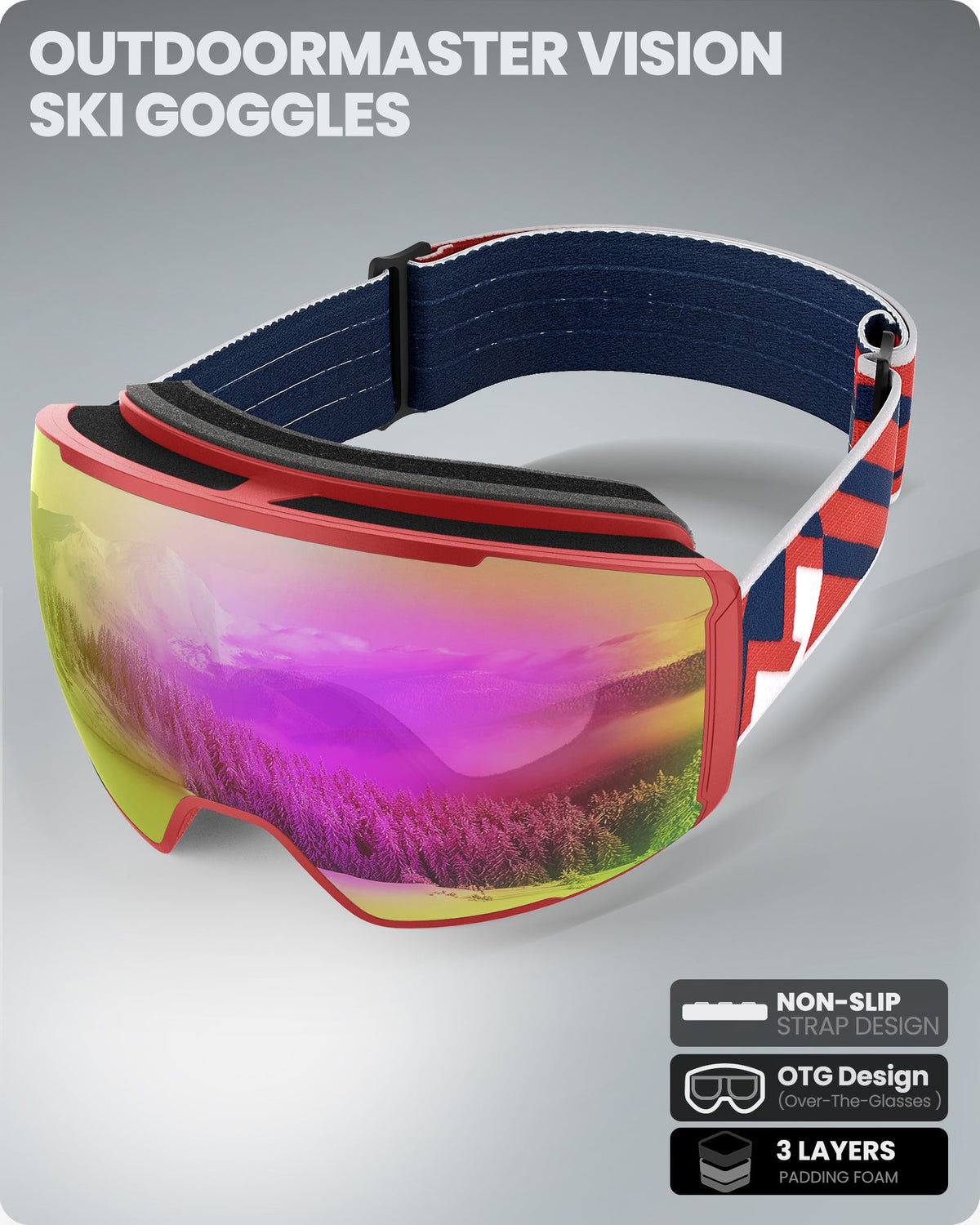 VISION Skibrille + Wechsel Linse Paket