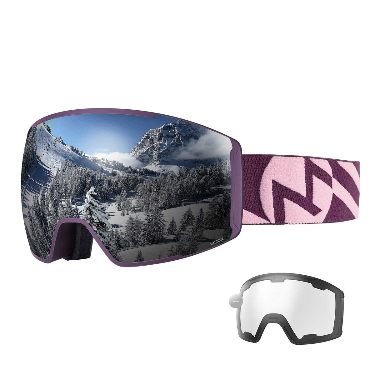 VISION Skibrille + Wechsel Linse Paket