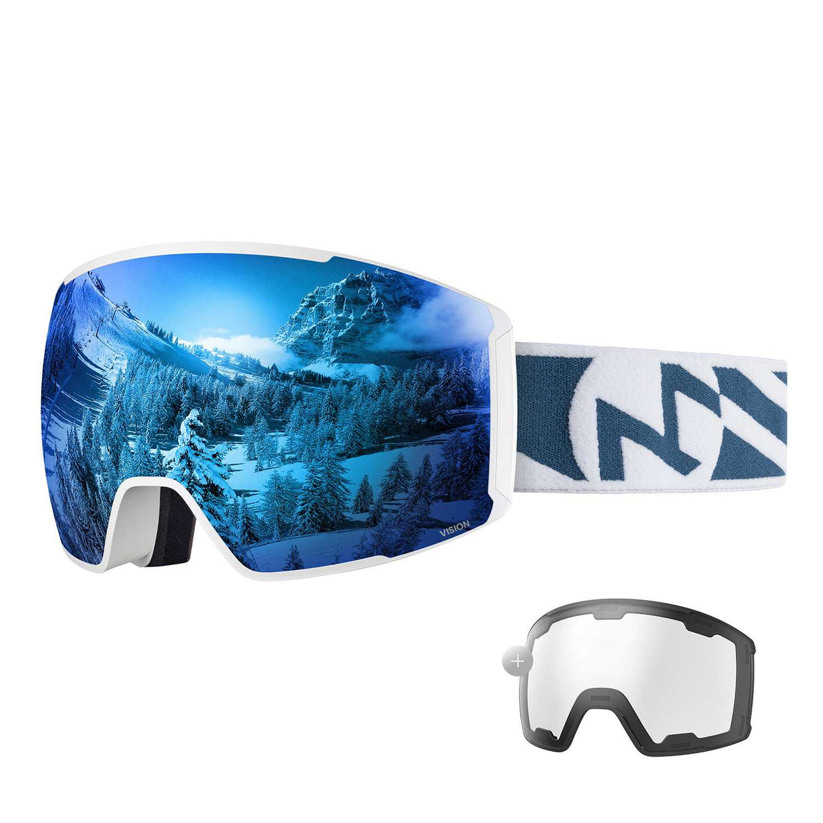 VISION Skibrille + Wechsel Linse Paket