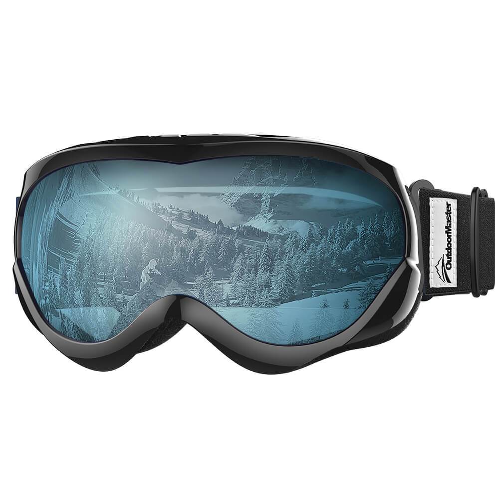 KIDS SKI GOGGLES OTG - 100% UV ProtectionFlexble Frame -Helmet Compatible OutdoorMasterShop 